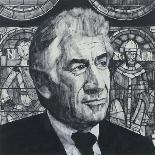 Portrait of Alistair Cooke, illustration for 'The Listener', 1970s-Barry Fantoni-Framed Giclee Print