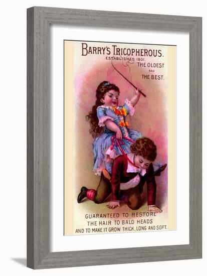 Barry's Tricopherous - the Riding Game-null-Framed Art Print
