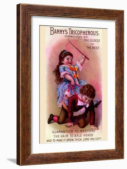 Barry's Tricopherous - the Riding Game-null-Framed Art Print