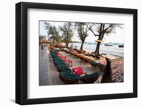 Bars and Restaurants Along Serendipity Beach, Sihanoukville, Cambodia-Micah Wright-Framed Photographic Print