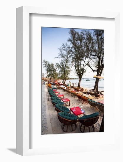 Bars and Restaurants Along Serendipity Beach, Sihanoukville, Cambodia-Micah Wright-Framed Photographic Print