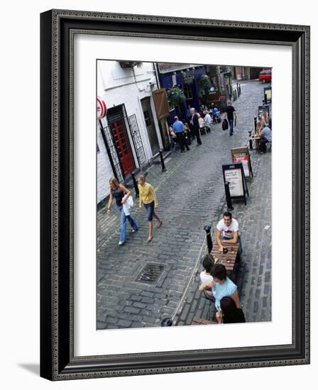 Bars and Restaurants in Ashton Lane, West End Area, Glasgow, Scotland, United Kingdom-Yadid Levy-Framed Photographic Print