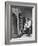 Bartender at the Sawteeth Club, Jack Wills with His Daughter Jane Listening to the Jukebox-null-Framed Photographic Print