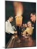 Bartender Tending Bar in the Zebra Room of the Town House, Los Angeles, California, 1946-Walter Sanders-Mounted Photographic Print