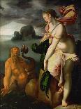Glaucus and Scylla,lesser sea-god and former fisherman, falls in love with Scylla.-Bartholomaeus Spranger-Giclee Print