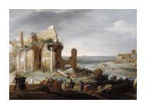 Moses and Aaron Changing the Rivers of Egypt to Blood-Bartholomeus Breenbergh-Art Print