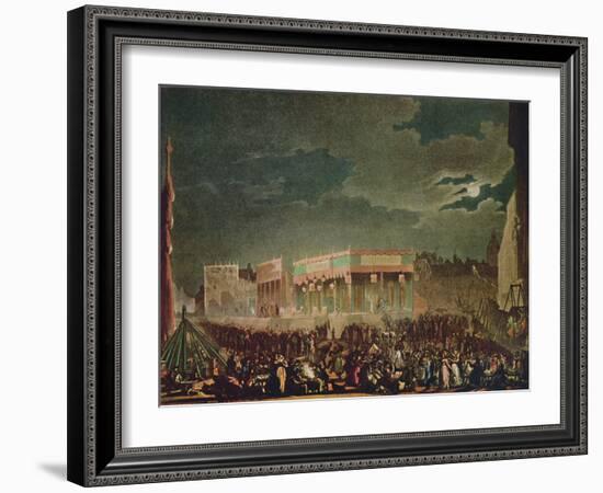 'Bartholomew Fair: From the Outside', 1942-Thomas Rowlandson-Framed Giclee Print