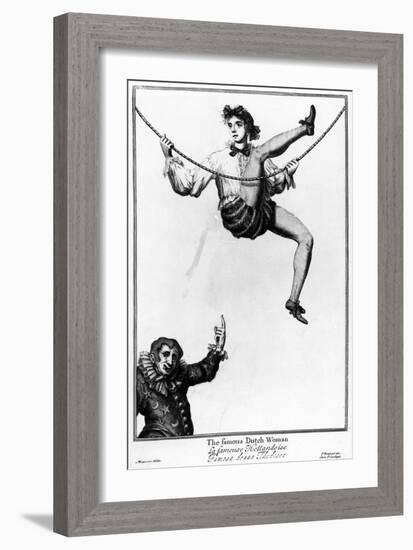 Bartholomew Fair, London: the Famous Dutch Woman-null-Framed Giclee Print