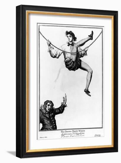 Bartholomew Fair, London: the Famous Dutch Woman-null-Framed Giclee Print