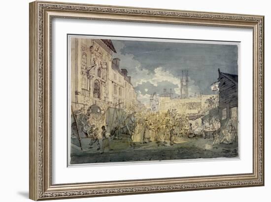 Bartholomew Fair, West Smithfield, City of London, 1813-John Nixon-Framed Giclee Print