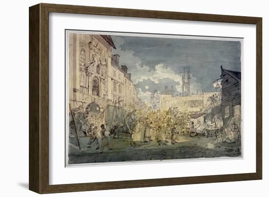 Bartholomew Fair, West Smithfield, City of London, 1813-John Nixon-Framed Giclee Print