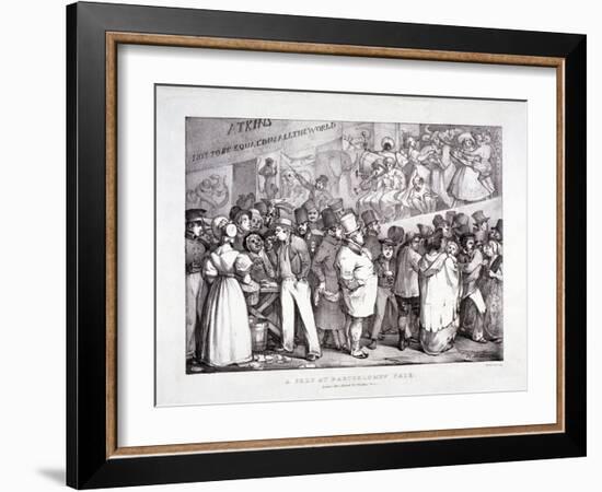 Bartholomew Fair, West Smithfield, London, C1830-J Graf-Framed Giclee Print