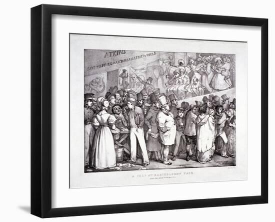 Bartholomew Fair, West Smithfield, London, C1830-J Graf-Framed Giclee Print