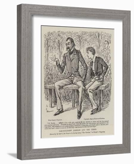 Bartholomew Josselin and the Usher-George Du Maurier-Framed Giclee Print