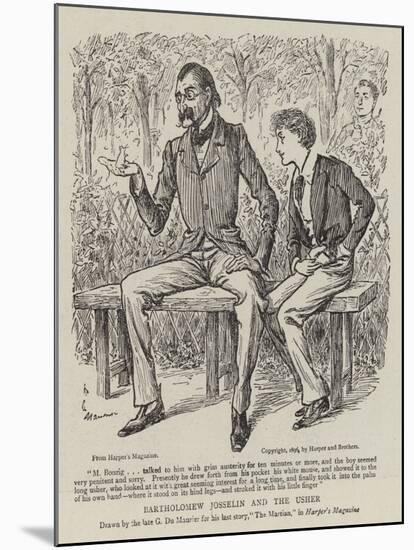 Bartholomew Josselin and the Usher-George Du Maurier-Mounted Giclee Print