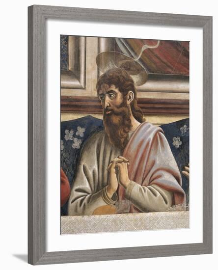 Bartholomew with Clasped Hands, Detail from the Last Supper, 1450-Andrea Del Castagno-Framed Giclee Print