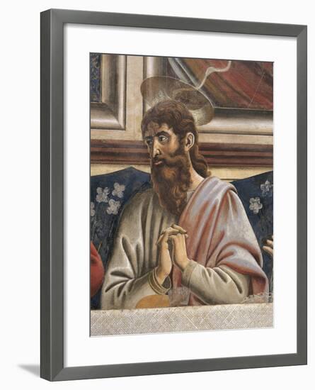 Bartholomew with Clasped Hands, Detail from the Last Supper, 1450-Andrea Del Castagno-Framed Giclee Print