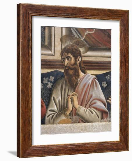 Bartholomew with Clasped Hands, Detail from the Last Supper, 1450-Andrea Del Castagno-Framed Giclee Print