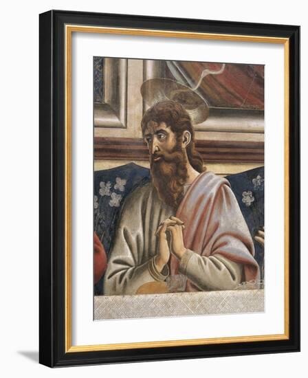 Bartholomew with Clasped Hands, Detail from the Last Supper, 1450-Andrea Del Castagno-Framed Giclee Print