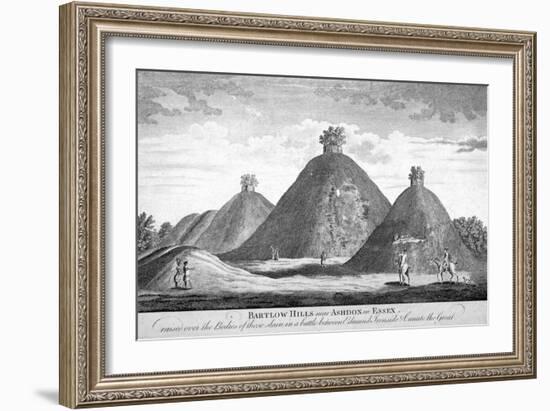 Bartlow Hills Near Ashdon in Essex, C1780-null-Framed Giclee Print