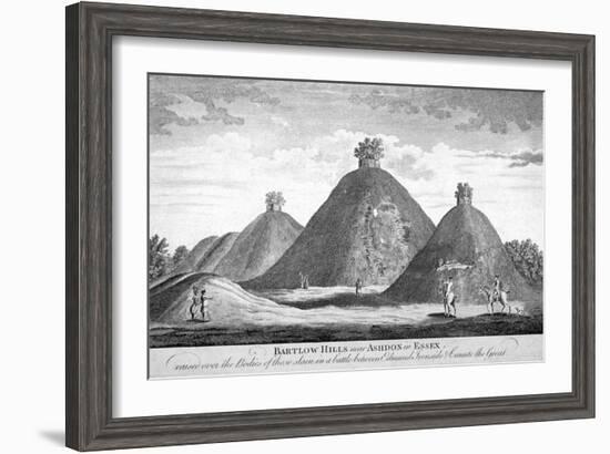 Bartlow Hills Near Ashdon in Essex, C1780-null-Framed Giclee Print