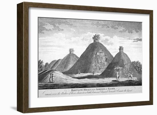 Bartlow Hills Near Ashdon in Essex, C1780-null-Framed Giclee Print