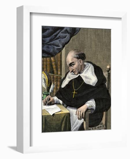 Bartolome De Las Casas, Spanish Missionary and New World Historian-null-Framed Giclee Print