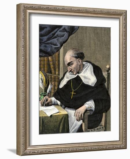 Bartolome De Las Casas, Spanish Missionary and New World Historian-null-Framed Giclee Print