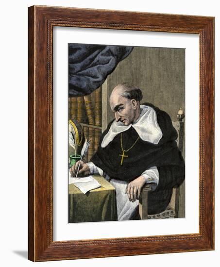 Bartolome De Las Casas, Spanish Missionary and New World Historian-null-Framed Giclee Print