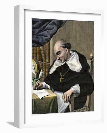 Bartolome De Las Casas, Spanish Missionary and New World Historian-null-Framed Giclee Print