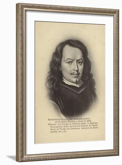 Bartolome Esteban Murillo, Spanish Painter-null-Framed Giclee Print