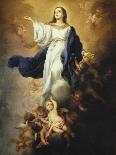 Holy Family with the Little Bird-Bartolome Esteban Murillo-Art Print