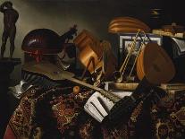 Still Life with Musical Instruments and Books, Mid of 17th C-Bartolomeo Bettera-Giclee Print