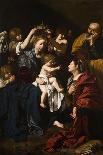 The Holy Family With Santa Catalina, 1617-1619, Italian School-Bartolomeo Cavarozzi-Giclee Print