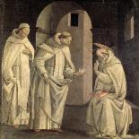 Life of St. Benedict: St. Benedict Blessing the Cup of Poison Which Shatters, c.1488-Bartolomeo Di Giovanni-Giclee Print