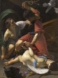 David Triumphant (Oil on Canvas)-Bartolomeo Manfredi-Giclee Print