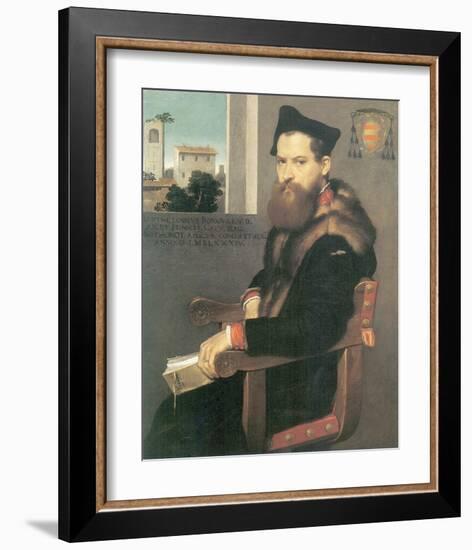 Bartolommeo Bonghi-Giovanni Battista Moroni-Framed Premium Giclee Print