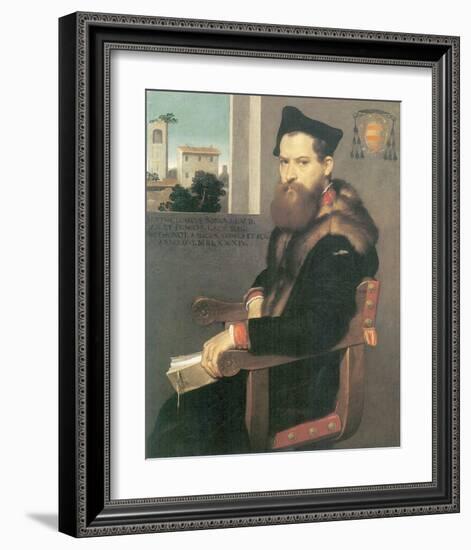 Bartolommeo Bonghi-Giovanni Battista Moroni-Framed Premium Giclee Print