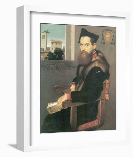 Bartolommeo Bonghi-Giovanni Battista Moroni-Framed Premium Giclee Print