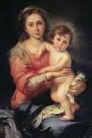 Madonna and Child, Bartolomo Esteban Murillo, 1650-1655, Palazzo Pitti, Florence, Italy-Bartolomo Esteban Murillo-Framed Stretched Canvas