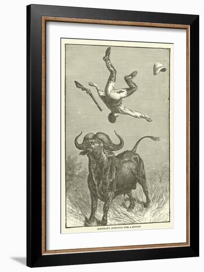 Barttelot's Adventure with a Buffalo-null-Framed Giclee Print