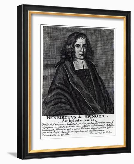 Baruch De Spinoza-Dutch School-Framed Giclee Print