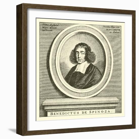 Baruch Spinoza, Dutch Jewish Philosopher-null-Framed Giclee Print