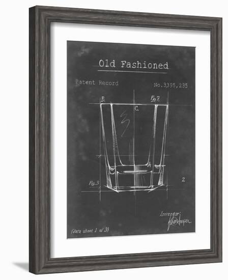 Barware Blueprint I-Ethan Harper-Framed Art Print