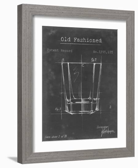 Barware Blueprint I-Ethan Harper-Framed Art Print