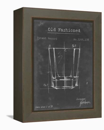 Barware Blueprint I-Ethan Harper-Framed Stretched Canvas