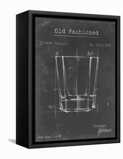 Barware Blueprint I-Ethan Harper-Framed Stretched Canvas