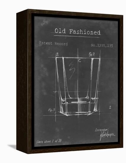 Barware Blueprint I-Ethan Harper-Framed Stretched Canvas