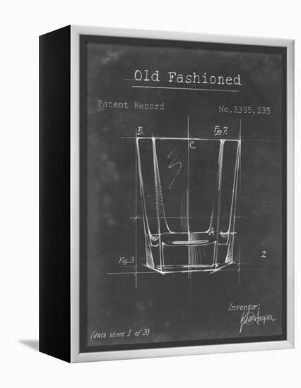 Barware Blueprint I-Ethan Harper-Framed Stretched Canvas