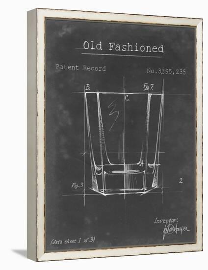 Barware Blueprint I-Ethan Harper-Framed Stretched Canvas